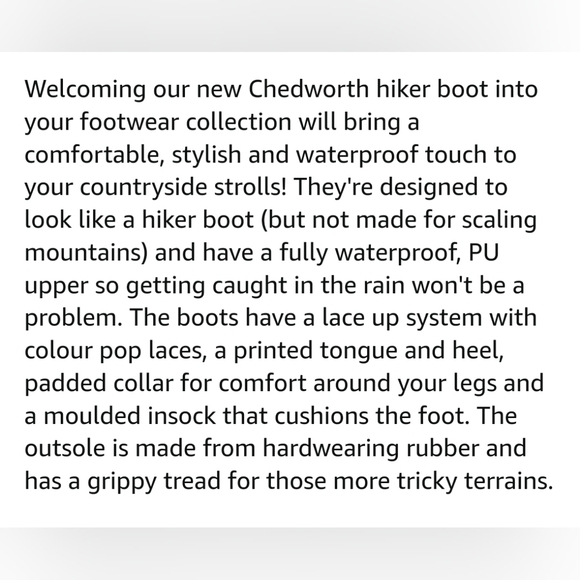 Joules Chedworth Ankle Hiking Waterproof Boots Size 8 Women's - Picture 9 of 9